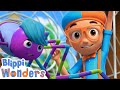 Blippi Wonders Blippi Learns About Spider Webs Blippi Animated Series Cartoons For Kids