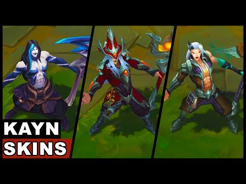 All Kayn Skins Final Update Soulhunter and Classic New Champion Spotlight 2017 (League of Legends)