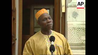 UK: FORMER NIGERIAN HEAD OF STATE OLUSEGUN OBASANJO VISIT