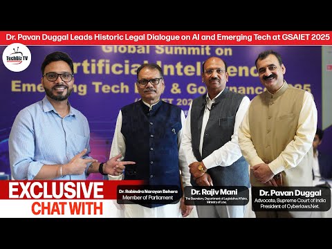 GSAIET 2025 | Dr. Pavan Duggal Leads Landmark AI & Summit in India