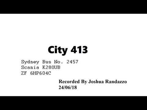 (Sound) Sydney Buses 2457 ST - Scania K280UB (ZF Ecomat)