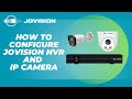 How To Configure JOVISION NVR And IP Camera