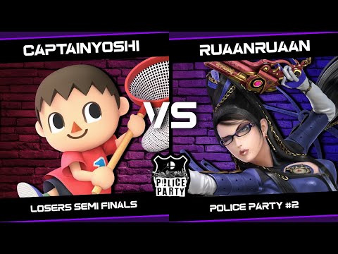 CaptainYoshi (Meta Knight/Villager) vs RuaanRuaan (Bayonetta/K.Rool) - Police Party #2