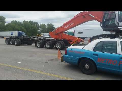 Superload 290,000# 135' load heading to Canada!