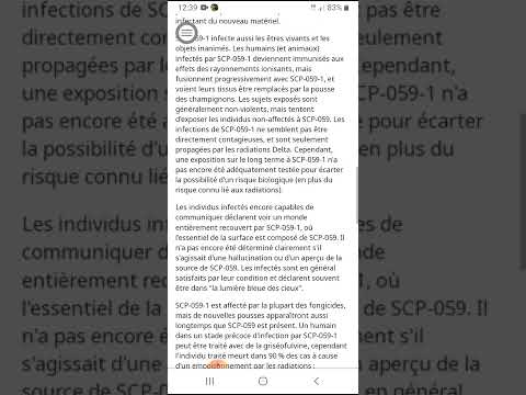 scp 059 minéral radioactif