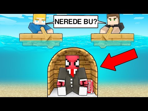 SUYUN ALTINDA NASIL GİZLENDİM? - Minecraft