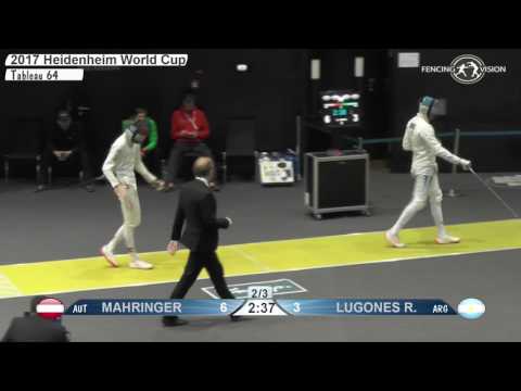 FE M E Individual Heidenheim GER Worldcup 2017 T64 27 yellow LUGONES RUGGERI ARG vs MAHRINGER AUT