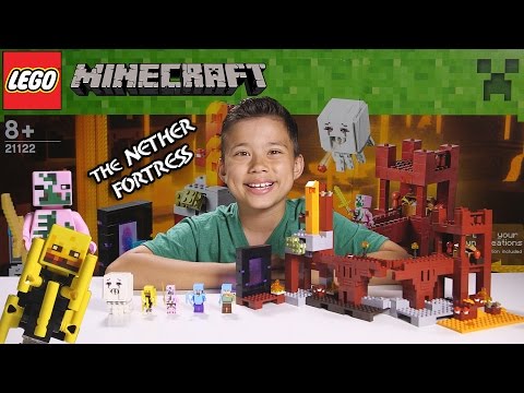 THE NETHER FORTRESS - LEGO MINECRAFT Set 21122 - Unboxing, Review, Time-Lapse Build