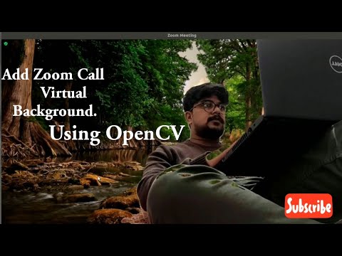 Real Time Background Removal Using Opencv Python and Opencv Live Video Streaming On Zoom Call.