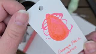 Georgia Peach Ink Review Noodler's Fountain Pen Ink