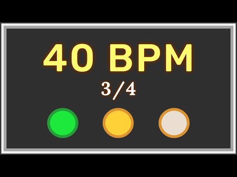 40 BPM 3/4 - Metronome with accent ⏳✔️