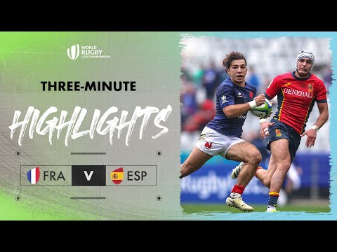 Classic French flair | France v Spain | World Rugby U20 Championship 2024 Match Highlights