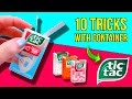 TOP 10 Container TIC TAC Life Hacks Super EASY Tricks With TIC TAC