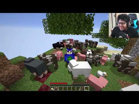 Ayush More - LOCKED on ONE CHUNK With CRAZY FAN GIRL in Minecraft 😱