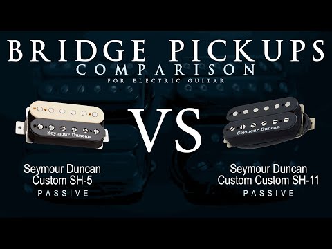 Seymour Duncan CUSTOM SH-5 vs CUSTOM CUSTOM SH-11 - Bridge Guitar Pickup Comparison Tone Demo