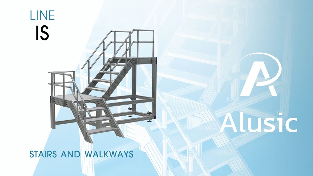 ALUSIC - Line IS - Industrial stairs and walkways