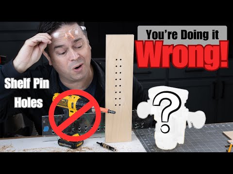 TANYO Shelf Pin Jig and Hinge Jig 2 In 1, 1/4 Inch Adjustable Shelf Pin Drilling Jig, Aluminum Shelf Jig for 5mm Straight Holes, Cabinet Hardware Jig Woodworking Tool Drill Guide video review thumbnail