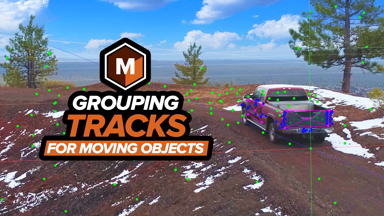 Mocha Pro: Grouping Tracks for Moving Objects