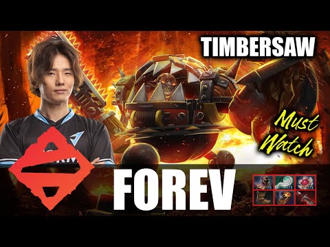 Forev - TIMBERSAW Offlane - 7.28 - The Best Offlane Guide - Dota 2 Pro Games - Full Gameplay