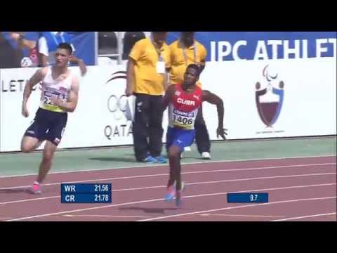 Men's 200m T12 | semi-final 1 |  2015 IPC Athletics World Championships Doha