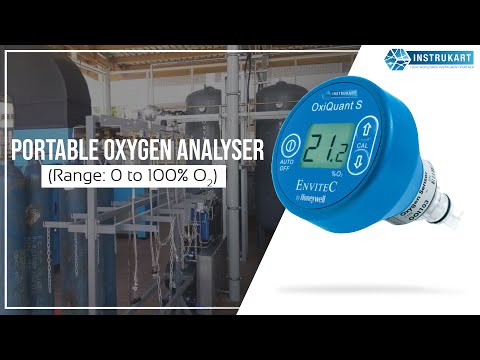 Envitech Oxiquant S Oxygen Analyser | Measuring Range 0 to 100% o2 | Portable Oxygen Monitor |