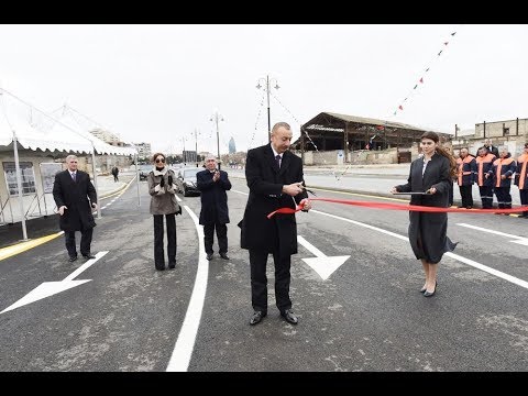President Ilham Aliyev viewed works done in Baku White City