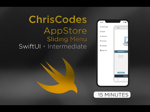 (2020) SwiftUI - Sliding Menu - 15 Minutes - Intermediate