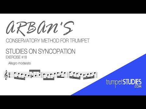 Arban's Trumpet Method, Studies on Syncopation, Ex 18