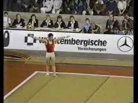 Fang Min Floor Exercise 1987 DTB Cup