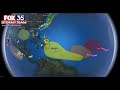 Live tracking: Hurricane Hilary in the Pacific; 4 disturbances in the Atlantic