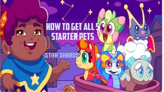 How to get ALL 5 STARTER PETS + How to get Star Shards FAST in Prodigy