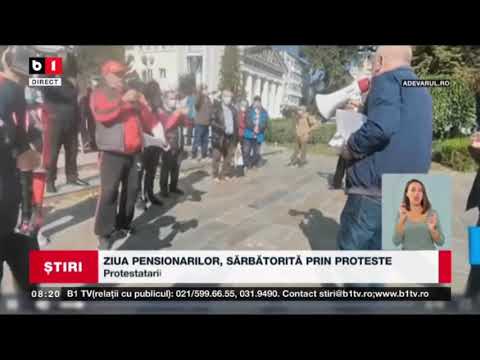 ZIUA PENSIONARILOR, SARBATORITA PRIN PROTESTE_Stiri B1_1 oct 2021