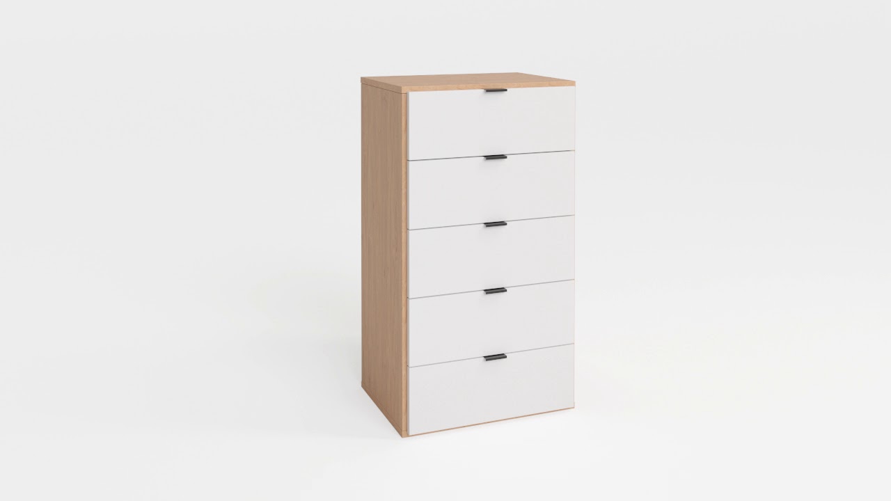 Simple Narrow Chest of Drawers