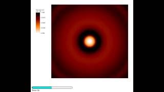 Fig. 5. Black hole formation near the dispersal region.