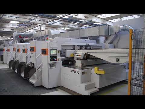 Model install Mitsubishi EVOL 100 flexo folder gluer in Bilgoraj, Poland