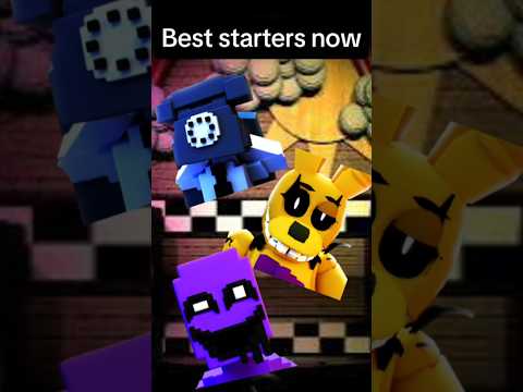 Best starters Now Vs Then in FnTd #roblox #Fntd #shorts #fnaf