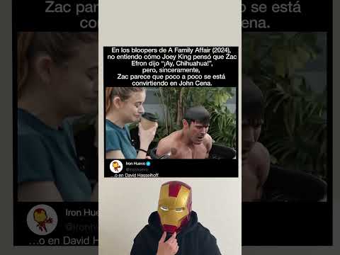 En los bloopers de A Family Affair (2024), no sé cómo Joey King pensó que Zac Efron dijo “I Chihuahu