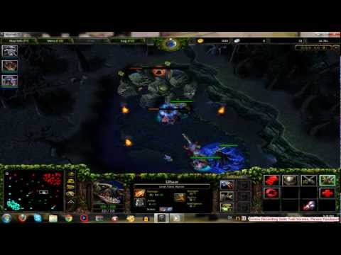 DotA - 3 Hero Kills Roshan at level 1!!!