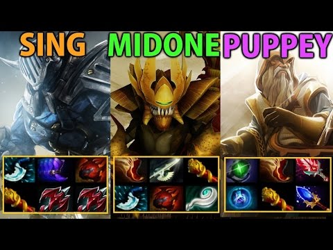 Midone Puppey Singsing Gorgc Pieliedie [Dota2] Non Stop War - IMBA 1 Hour Game