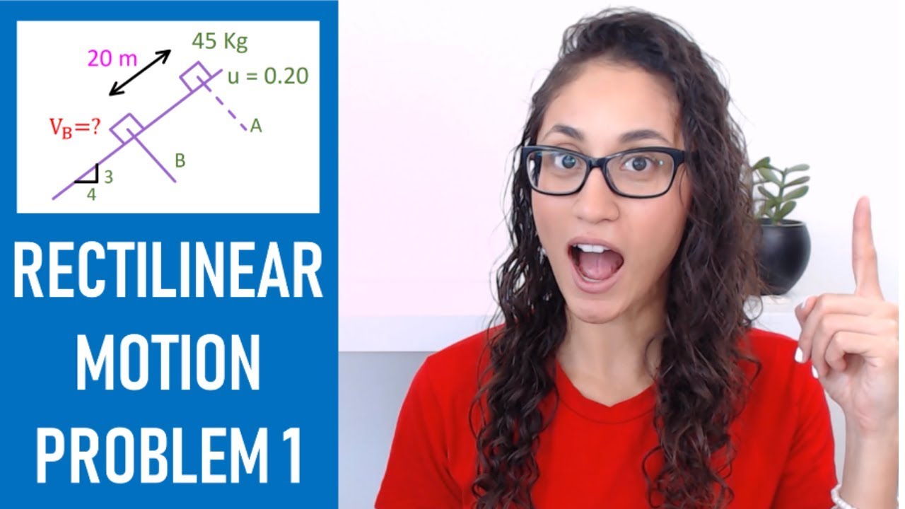 FE Exam Dynamics - Rectilinear Motion Problem 1