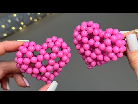 How to Make a Beaded Heart Keychain 💓 Easy DIY Tutorial