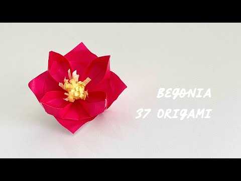 37CRAFT | Origami Begonia Flower