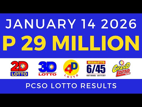 Lotto Result Today 9pm January 14 2026 PCSO