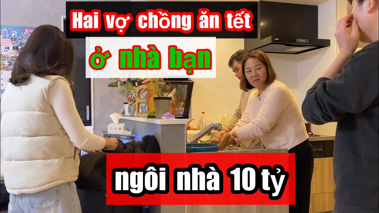 Hai vợ chồng qua chúc tết nhà bạn và review ngôi nhà riêng 10 tỷ. Nhà 10 tỷ ở Nhật sẽ như thế nào.