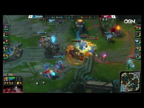 LoL Highlights LZ vs SKT Game 1   LCK Summer 2016 24 06 2016   Longzhu Gaming vs SK Telecom T1