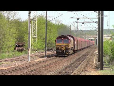 ECR 66218 (Class 66 Diesellokomotive) in Forbach-Cocheren