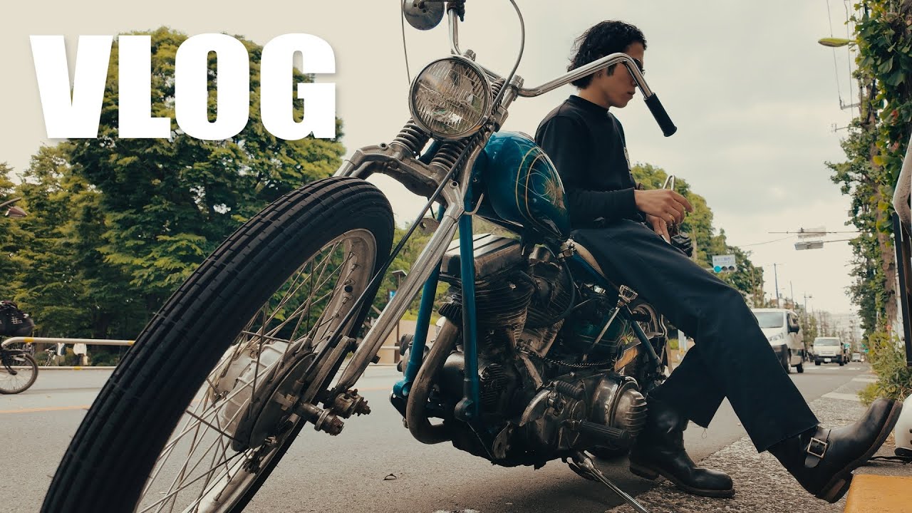 【ハーレー】ヴィンテージハーレーで過ごすちょうどいい休日。/harleydavidson/chopper/panhead/motovlog