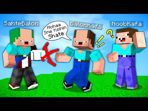 BALON KAFA'YI SAHTE BALON KAFA OLARAK TROLLEDİM ! - Minecraft