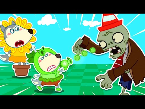 Wolf Family⭐️ Wolfoo Gets Lost in Plants vs Zombies Game World