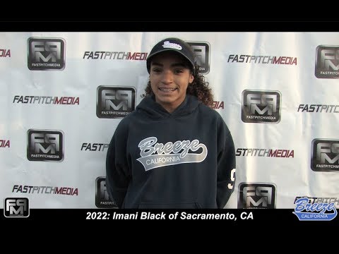 2022 Imani Black Pitcher and Outfield Softball Skills Video - CA Breeze